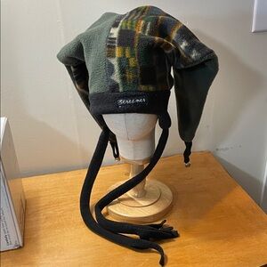 Screamer Green Fleece Earflap Hat